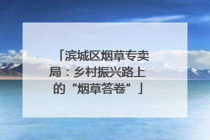 滨城区烟草专卖局：乡村振兴路上的“烟草答卷”