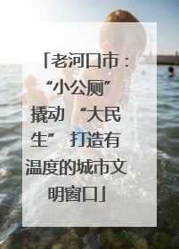 老河口市：“小公厕” 撬动 “大民生” 打造有温度的城市文明窗口