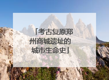 考古复原郑州商城遗址的城市生命史