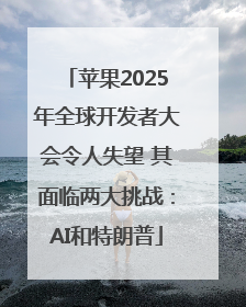 苹果2025年全球开发者大会令人失望 其面临两大挑战：AI和特朗普
