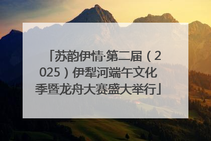 苏韵伊情·第二届（2025）伊犁河端午文化季暨龙舟大赛盛大举行