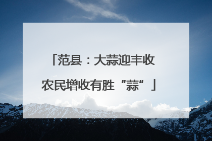 范县：大蒜迎丰收 农民增收有胜“蒜”