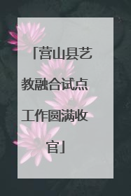营山县艺教融合试点工作圆满收官