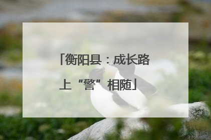 衡阳县：成长路上“警”相随