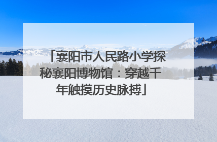 襄阳市人民路小学探秘襄阳博物馆：穿越千年触摸历史脉搏