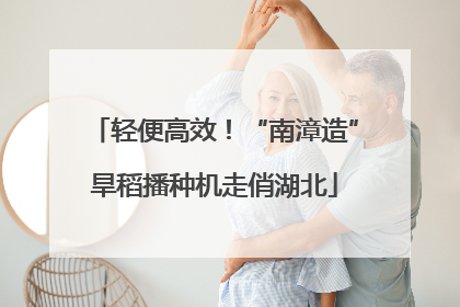 轻便高效！“南漳造”旱稻播种机走俏湖北