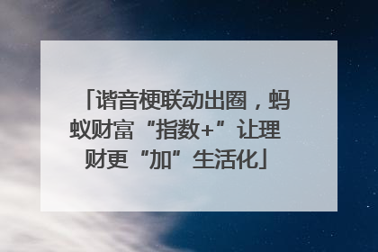 谐音梗联动出圈，蚂蚁财富“指数+”让理财更“加”生活化
