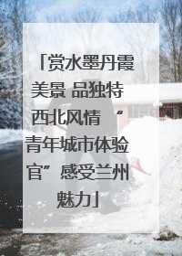 赏水墨丹霞美景 品独特西北风情 “青年城市体验官”感受兰州魅力