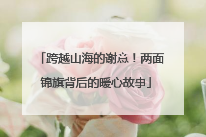 跨越山海的谢意！两面锦旗背后的暖心故事
