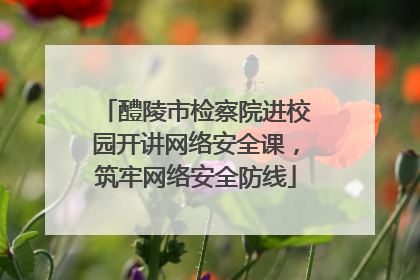 醴陵市检察院进校园开讲网络安全课，筑牢网络安全防线
