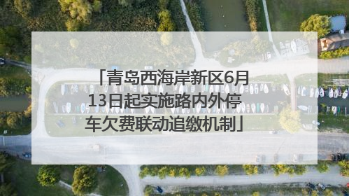 青岛西海岸新区6月13日起实施路内外停车欠费联动追缴机制