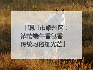 铜川市耀州区：浓情端午香包香 传统习俗耀光芒