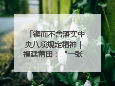 锲而不舍落实中央八项规定精神｜福建莆田：“一张表”“一张图”为基层减轻“数字负担”