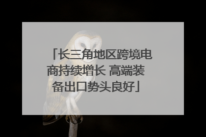 长三角地区跨境电商持续增长 高端装备出口势头良好