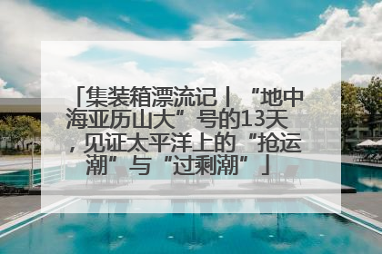 集装箱漂流记丨“地中海亚历山大”号的13天，见证太平洋上的“抢运潮”与“过剩潮”