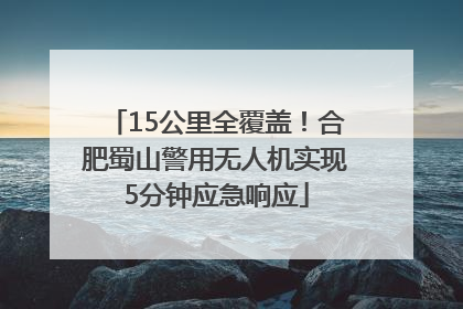 15公里全覆盖！合肥蜀山警用无人机实现5分钟应急响应