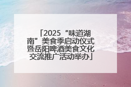 2025“味道湖南”美食季启动仪式暨岳阳啤酒美食文化交流推广活动举办