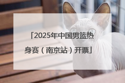 2025年中国男篮热身赛（南京站）开票