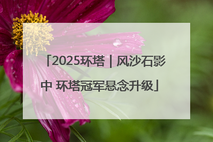2025环塔｜风沙石影中 环塔冠军悬念升级