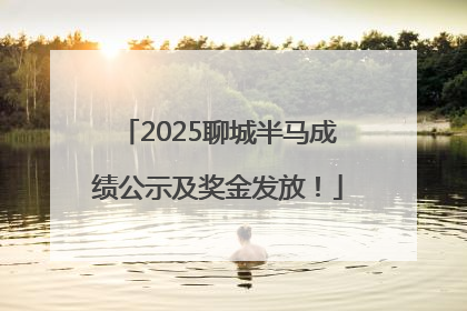 2025聊城半马成绩公示及奖金发放！