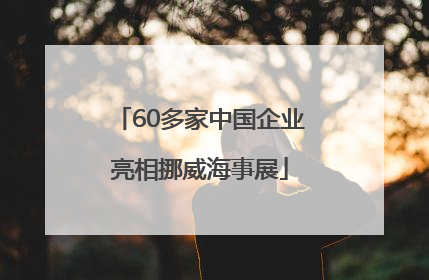 60多家中国企业亮相挪威海事展